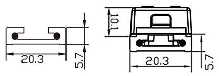 SURFACE MOUNTING DC POWER TRACK