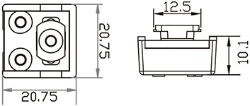 DC POWER TRACK CONNECTOR