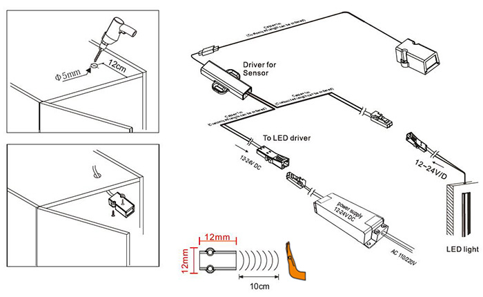 IR009A-H(Surface mounting hand sensor)