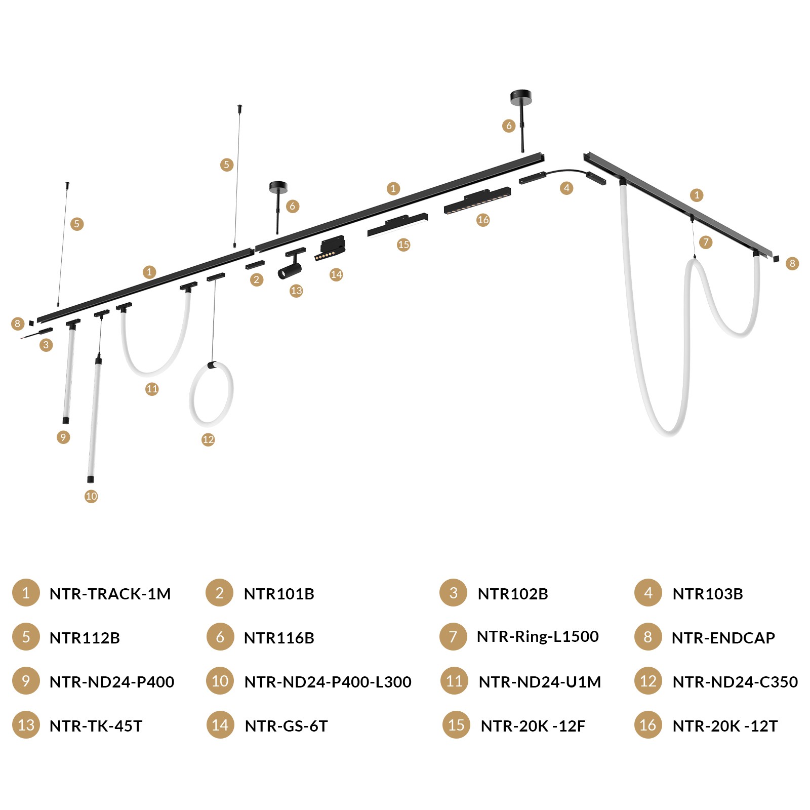 SUR-NTR Series Magnetic Track Lighting System