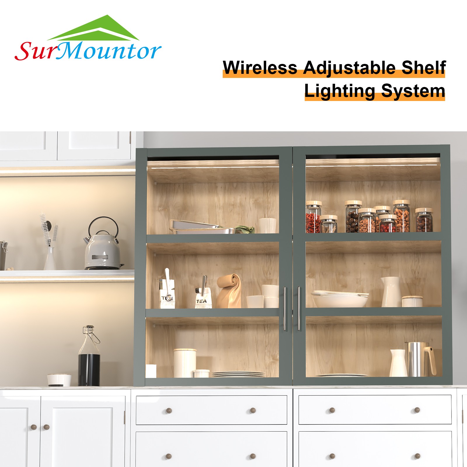 F1710 Wireless Adjustable Shelf/ Cabinet Lighting System