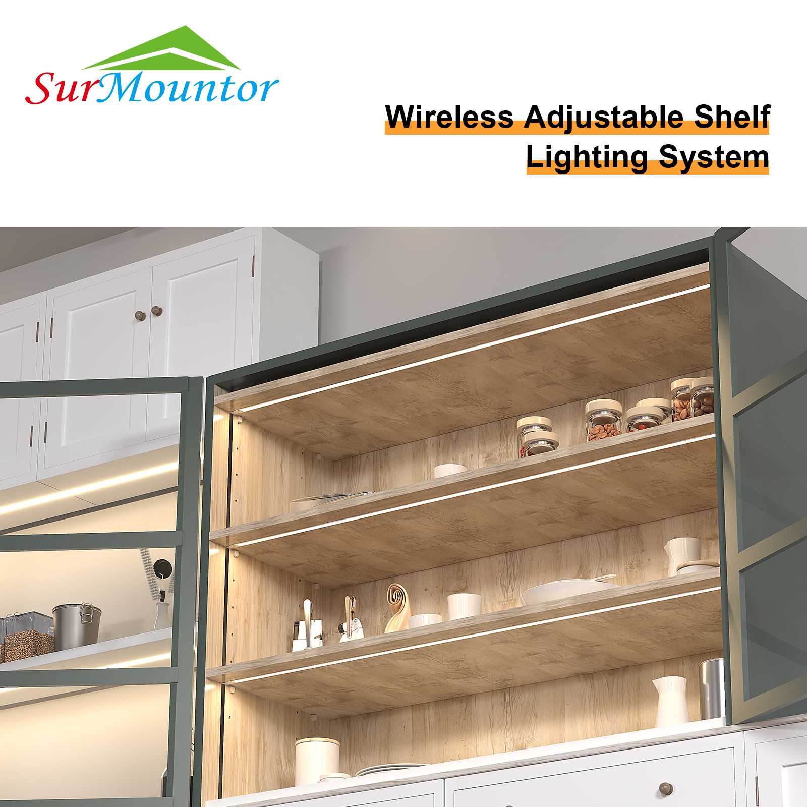 F1710 Wireless Adjustable Shelf/ Cabinet Lighting System